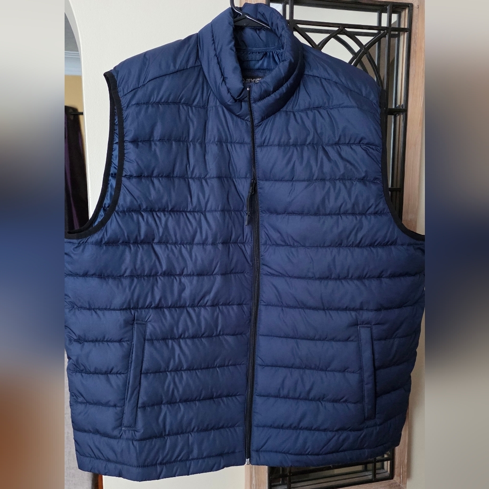 Aeropostale Dark Blue Quilted Vest